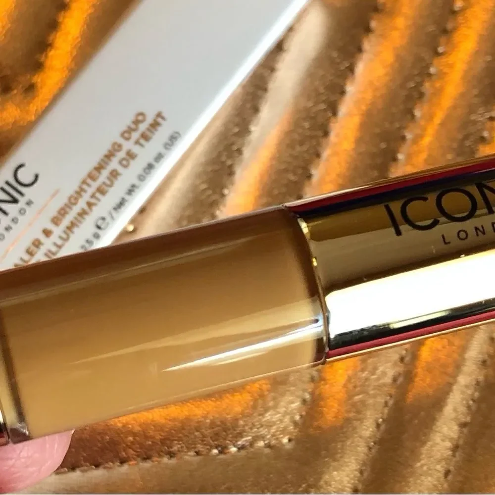 ICONIC LONDON - NWT - Radiant Concealer & Brightening Duo in GOLDEN TAN. 2-in-1